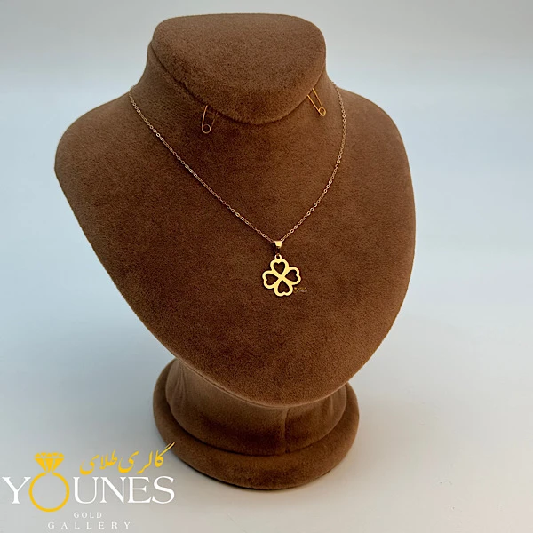 آویز چهارقلب طلا لیزری